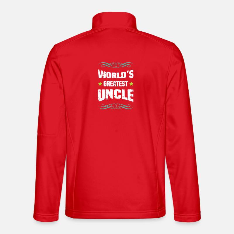 World's Greatest Uncle - Unisex Softshelljacke - Rot