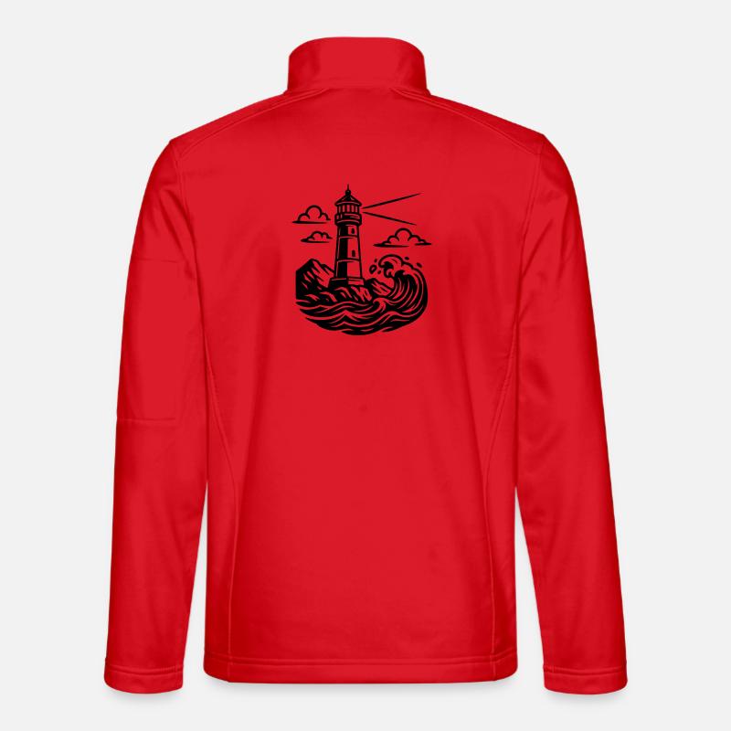 lighthouse - Unisex Softshell Jacket - red