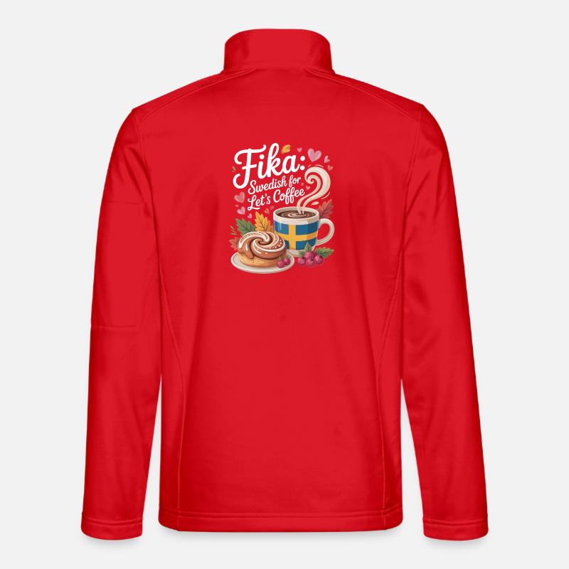 Fika - Unisex Softshelljacke - Rot