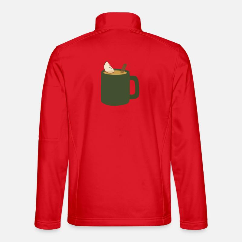 Mulled Apple Cider Mug - Unisex Softshell Jacket - red