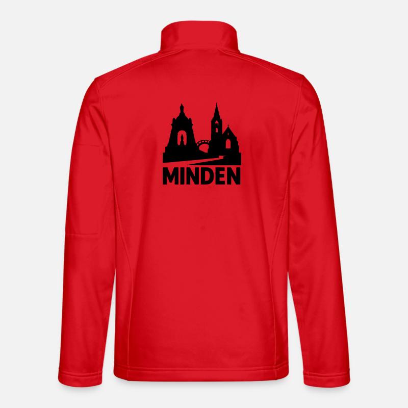 Minden Westphalia Silhouette - Unisex Softshell Jacket - red
