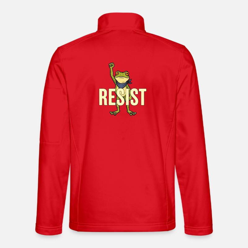 Portland Frog Protest Widerstand - Unisex Softshelljacke - Rot