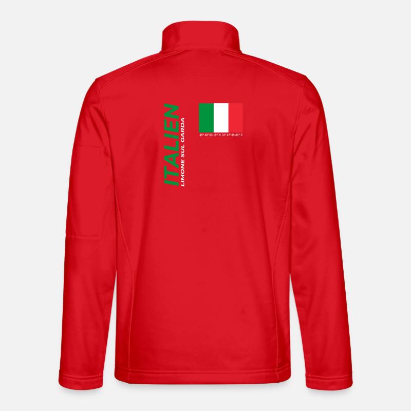 Limone sul Garda - Veste en tissu softshell Unisexe - rouge