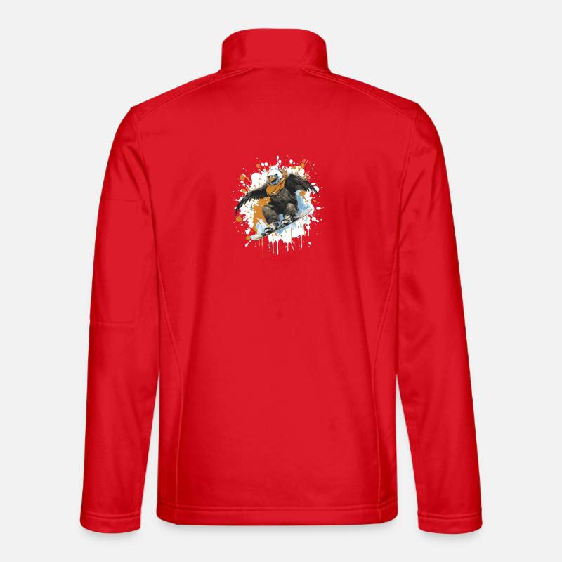 Adler Snowboard - Unisex Softshelljacke - Rot