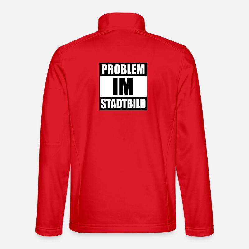 Problem in the cityscape - Unisex Softshell Jacket - red