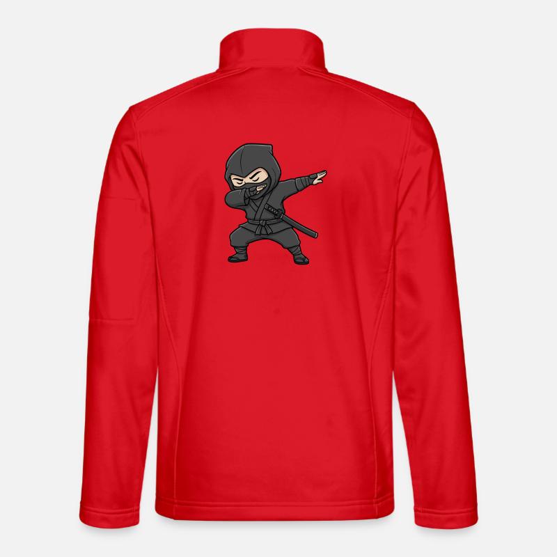 Dab ninja drôle Veste en tissu softshell Unisexe
