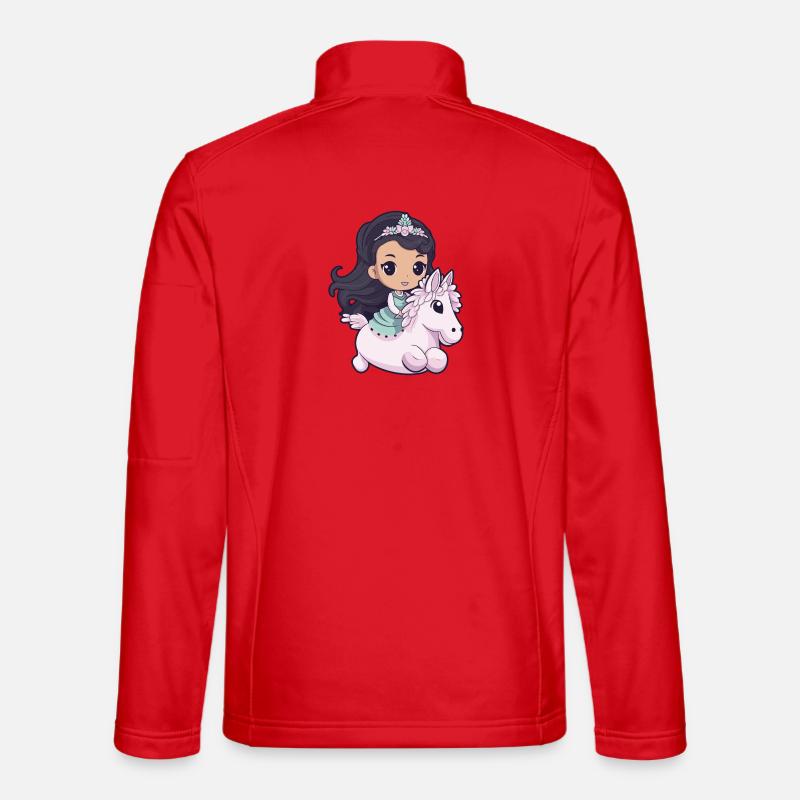 Prinzessin Pferd Niedlich - Unisex Softshelljacke - Rot