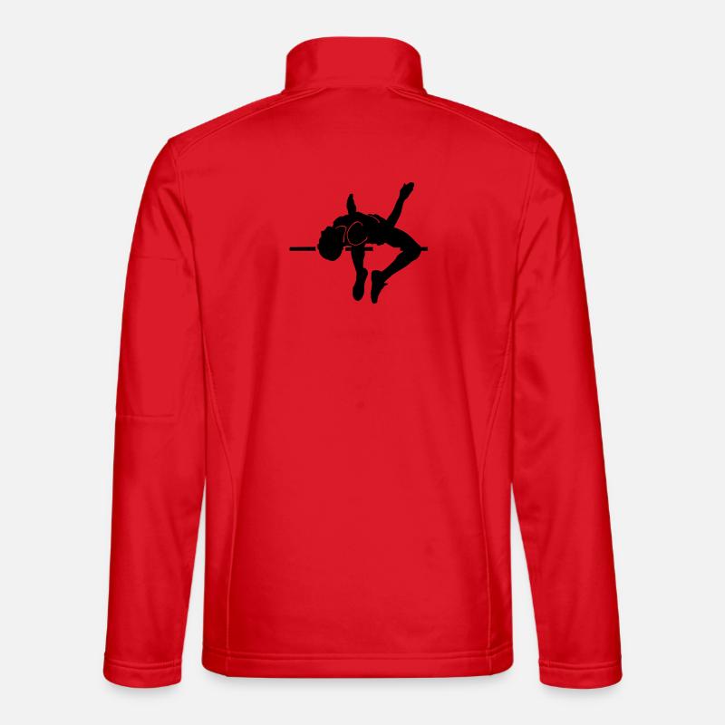 Hochsprung - Unisex Softshelljacke - Rot