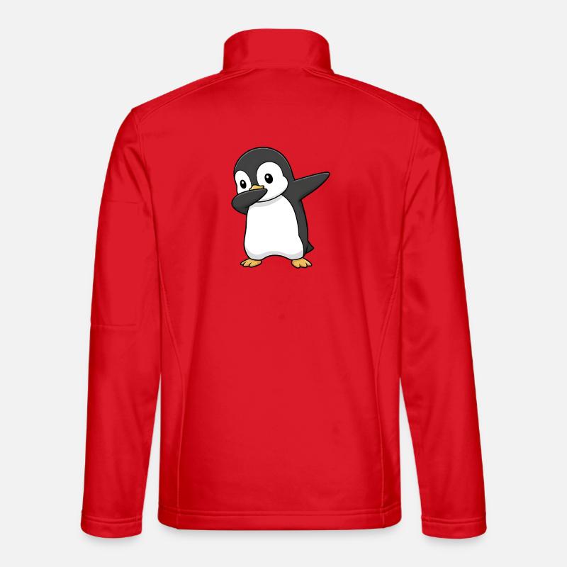 Dabbing Penguin - Unisex Softshell Jacket - red