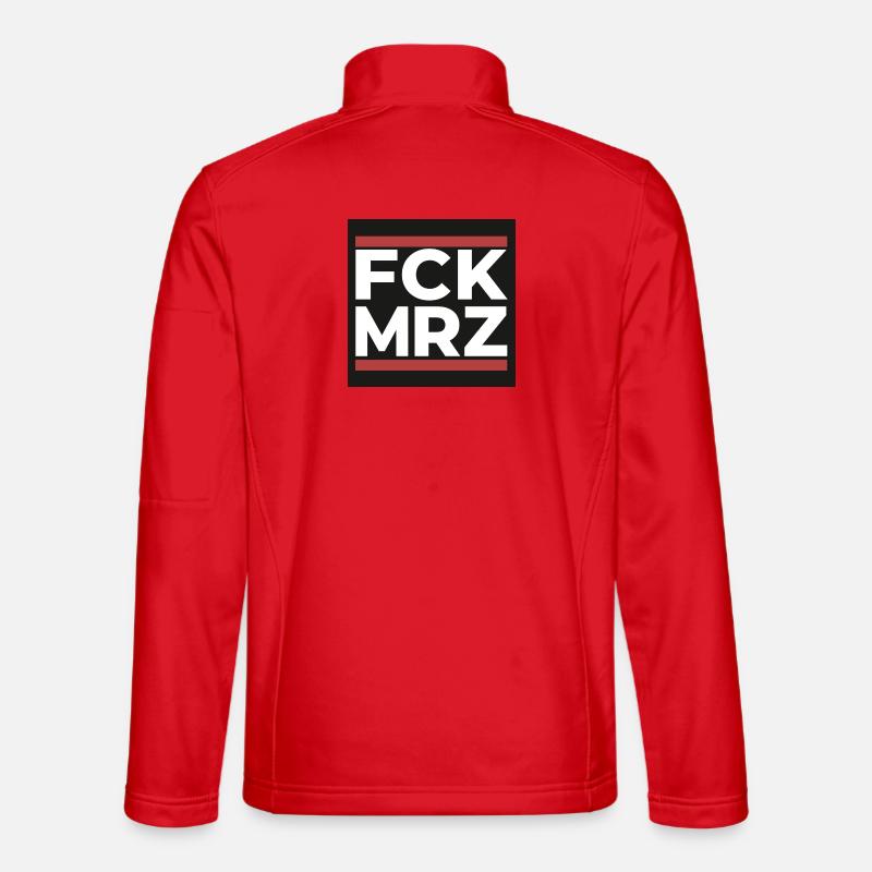 FCK Mar – Antifascist Statement Shi - Unisex Softshell Jacket - red