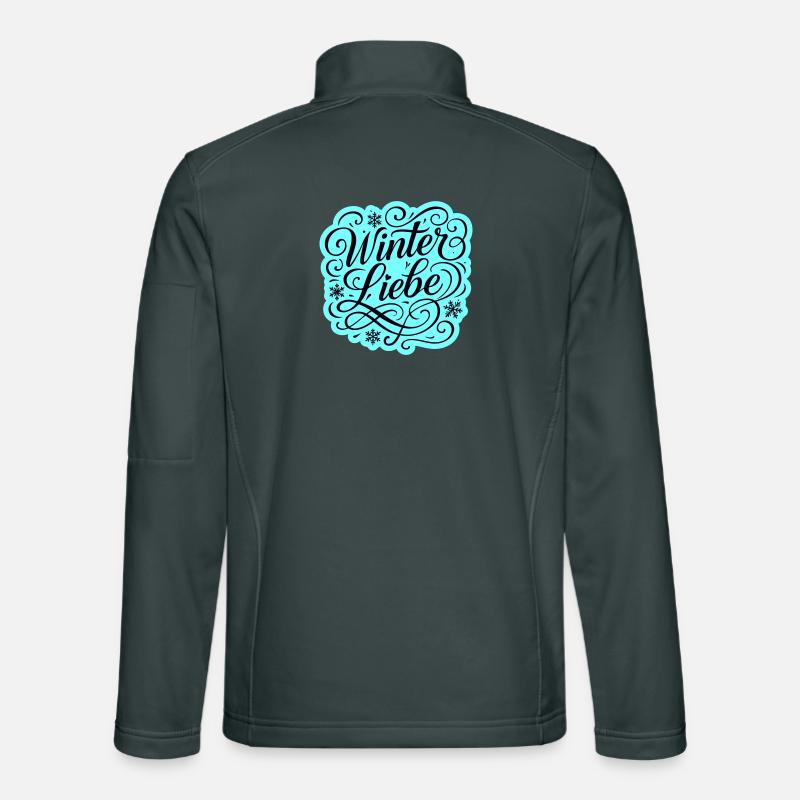 Winter Liebe Herz Winterlich Unisex Softshelljacke