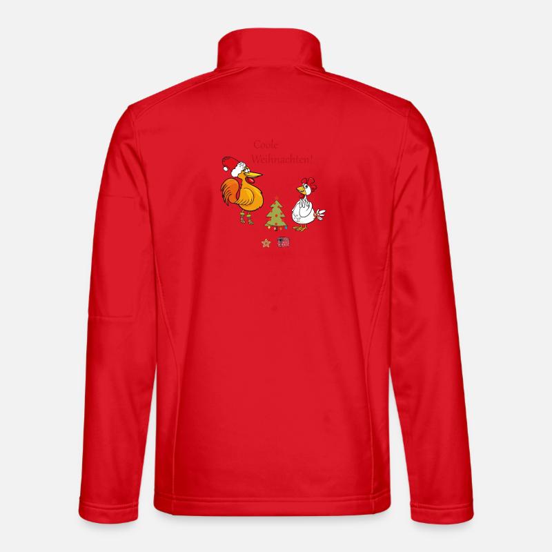 Coole Weihnachten  - Unisex Softshelljacke - Rot