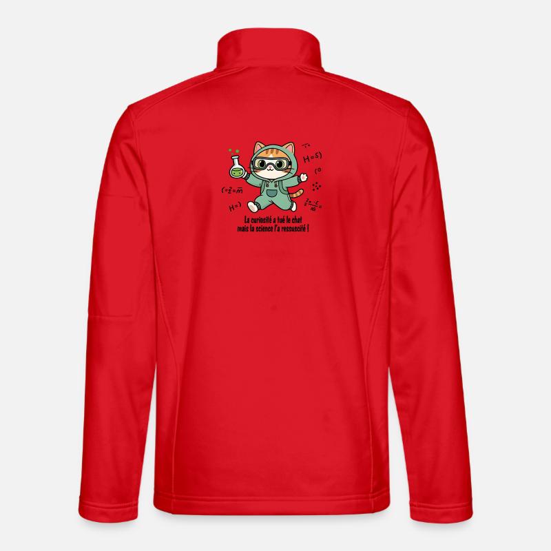 Die Neugier hat die Katze getötet, die Wissenschaft... Unisex Softshelljacke