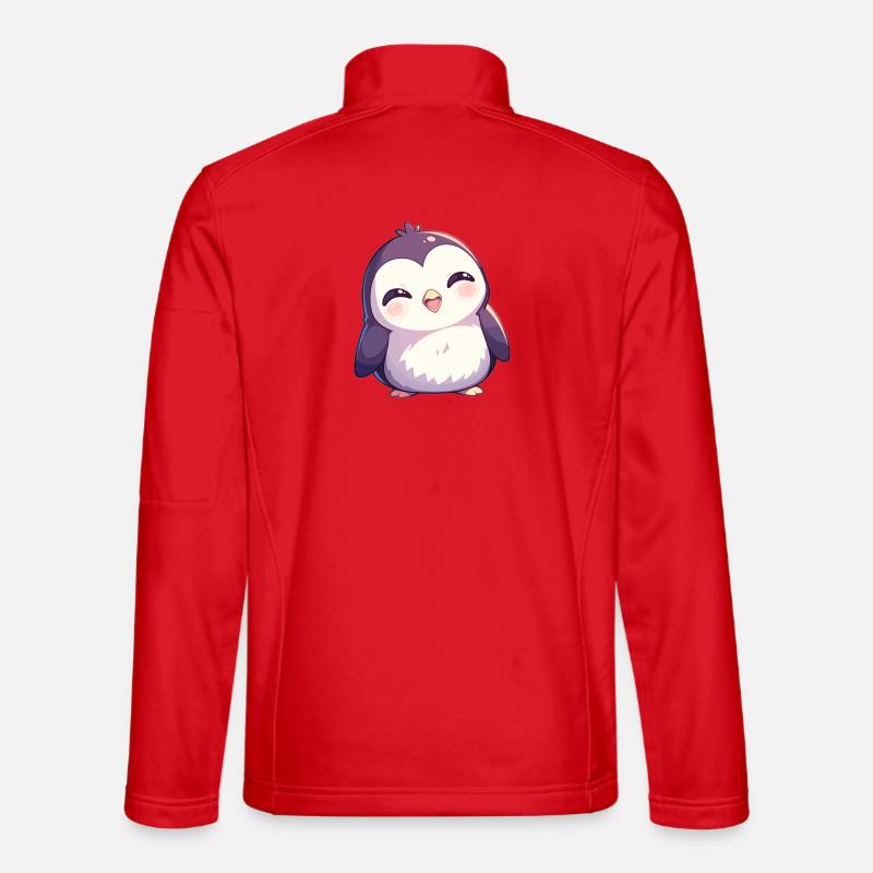 Pinguine Pinguin - Unisex Softshelljacke - Rot