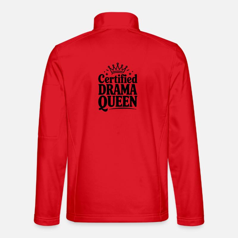 Zertifizierte Drama Queen - Unisex Softshelljacke - Rot