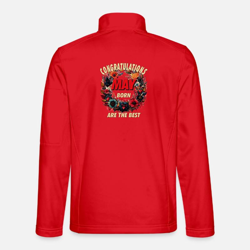 CONGRATULATIONS MAY - Unisex Softshell Jacket - red