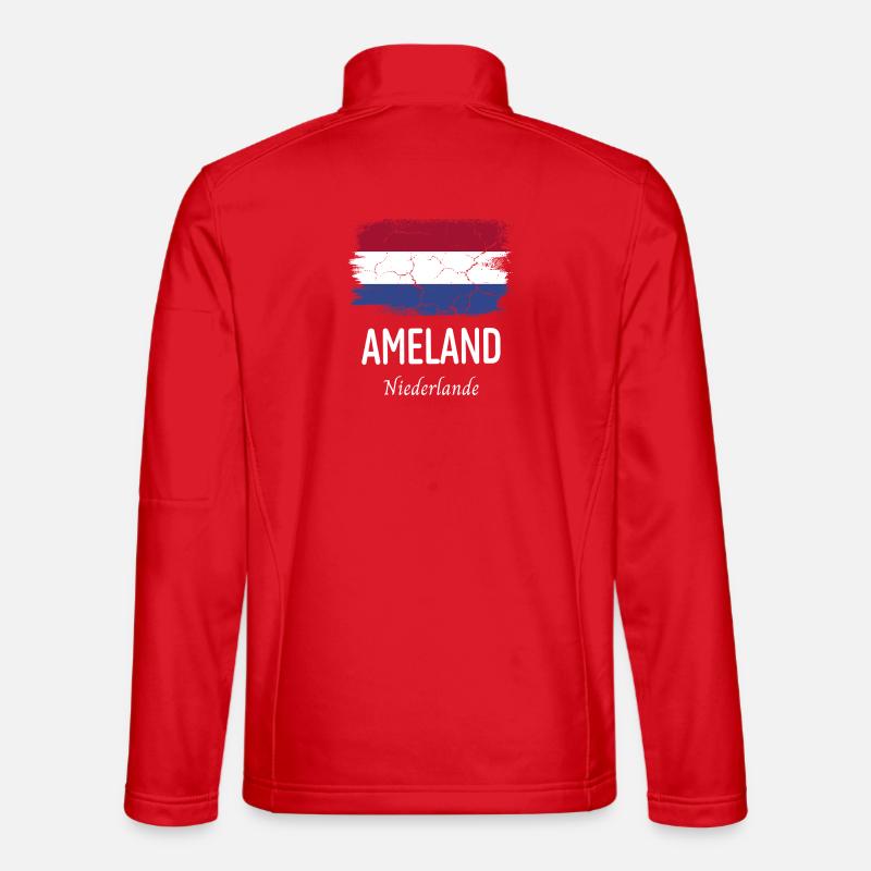 Ameland - Unisex Softshell Jacket - red