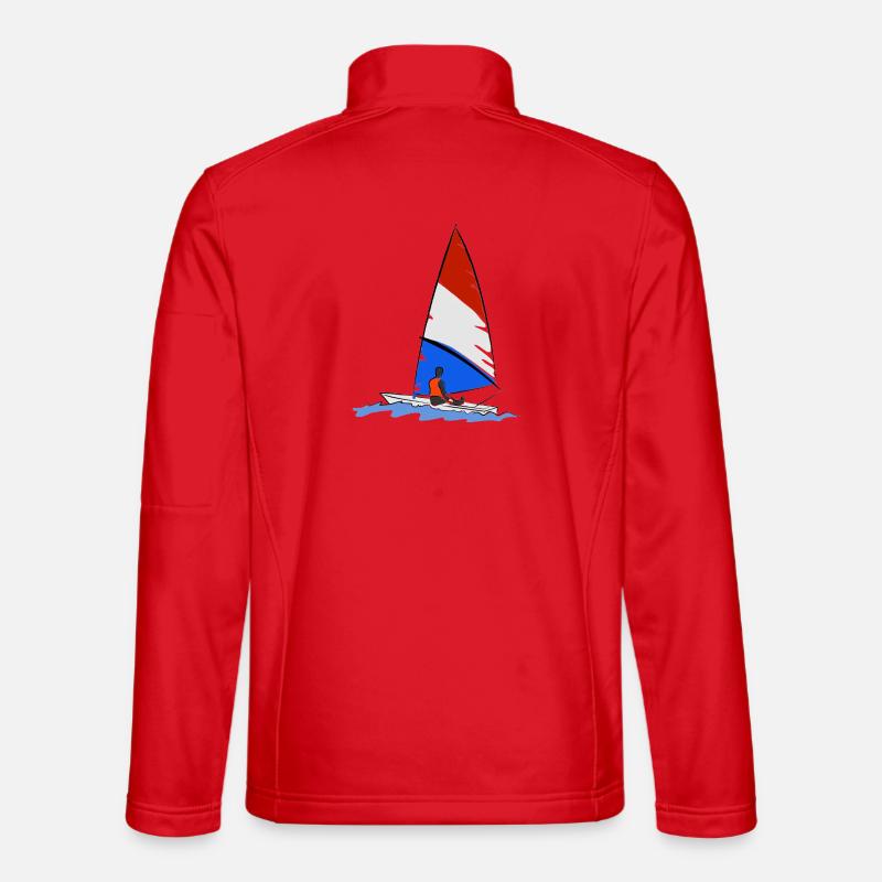 Sailboat - Unisex Softshell Jacket - red