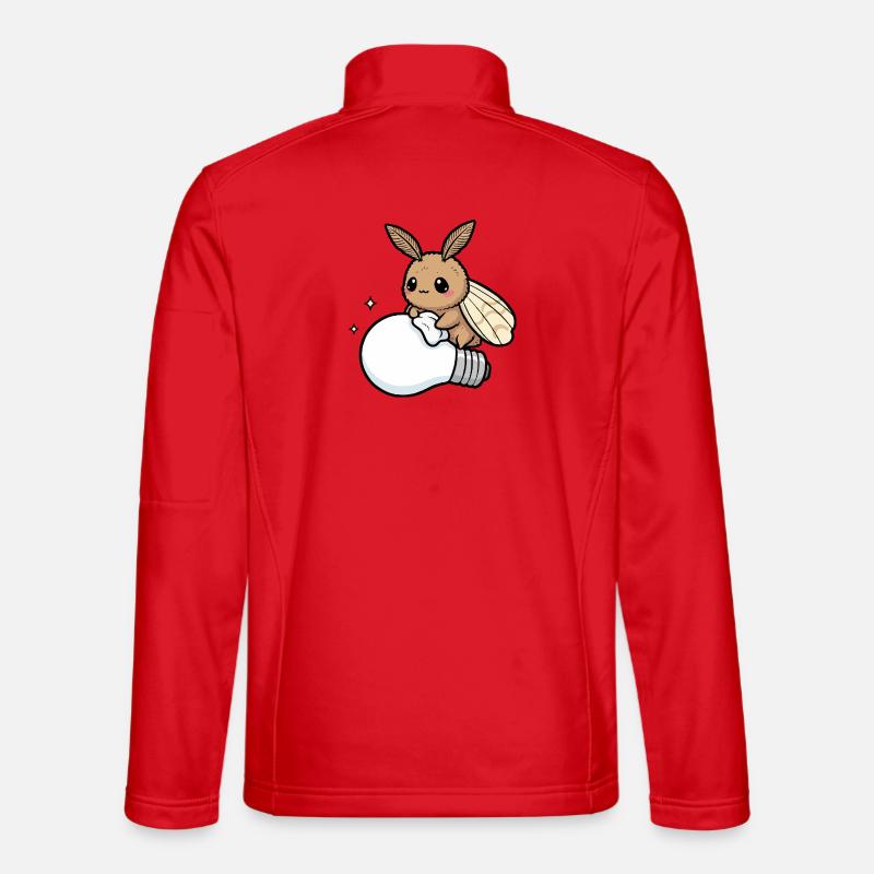 Motte poliert Lampe - Unisex Softshelljacke - Rot