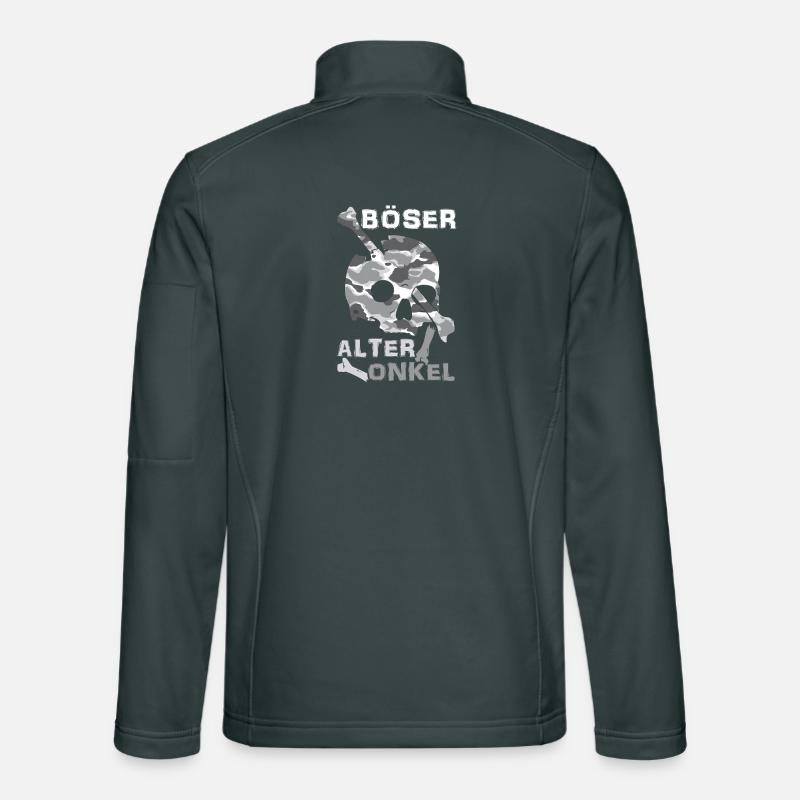 Evil Old Uncle Skull Unisex Softshell Jacket