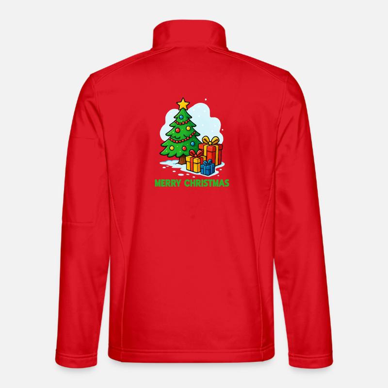 Weihnachtsbaum mit Geschenken Unisex Softshelljacke