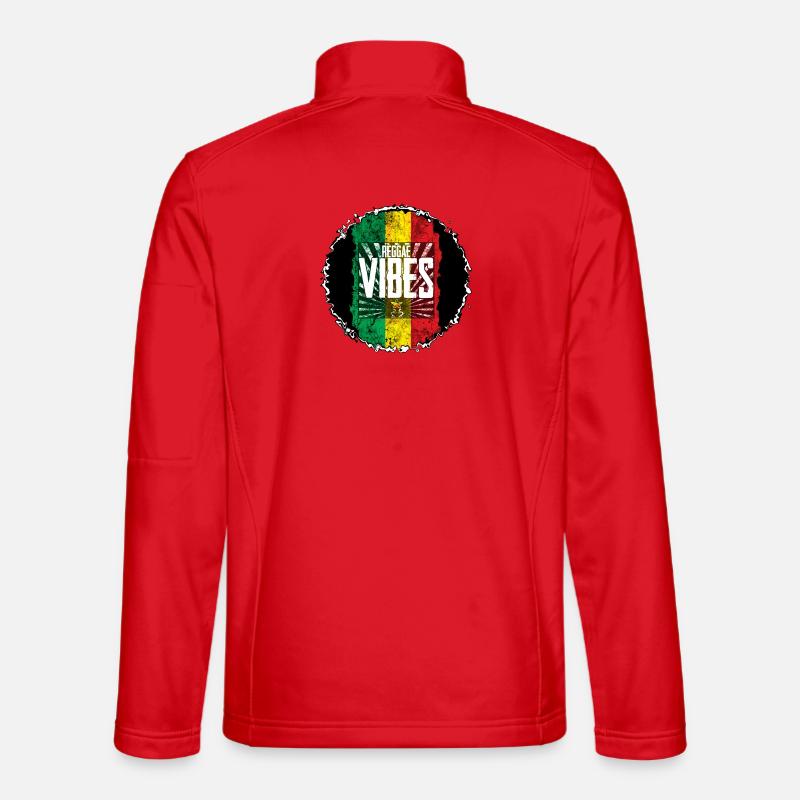 Reggae Vibes Flagge - Unisex Softshelljacke - Rot