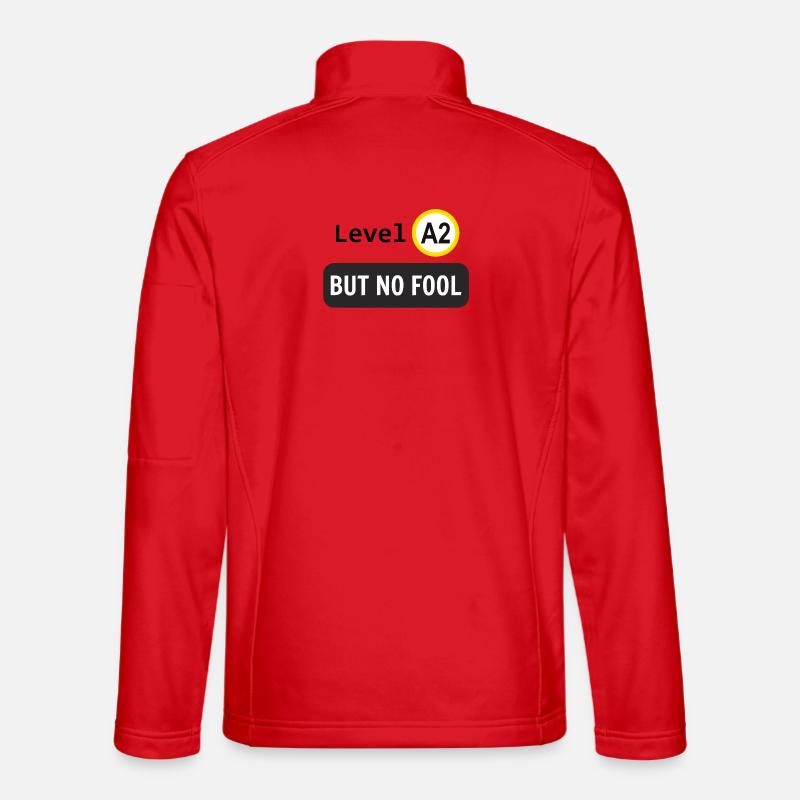 Language level A2, but no fool Unisex Softshell Jacket