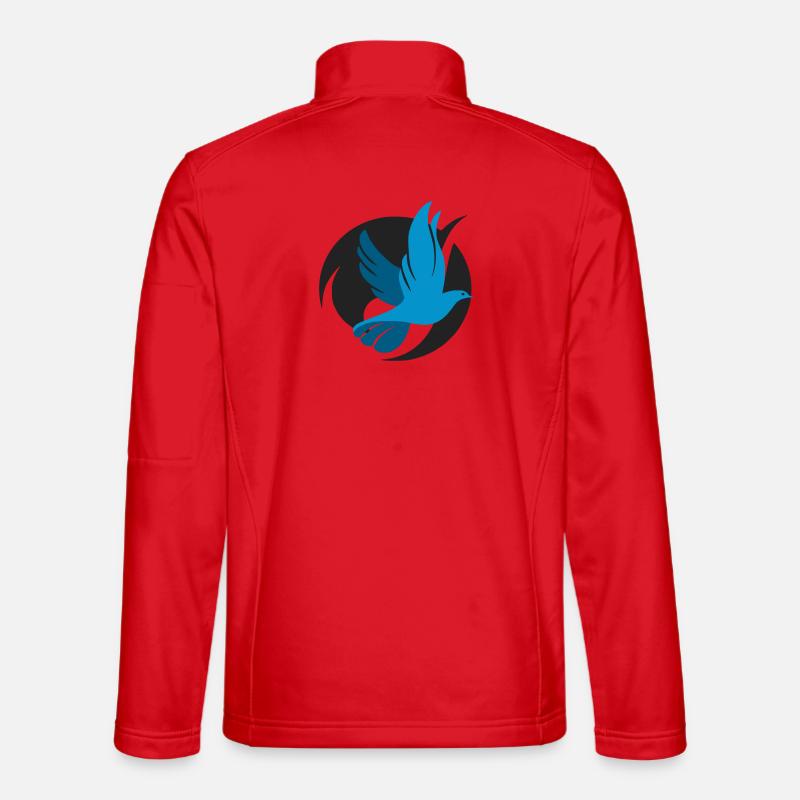 Originales Taubenlogo - Unisex Softshelljacke - Rot
