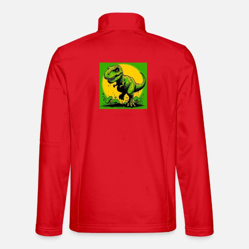 dinosaur - Unisex Softshell Jacket - red