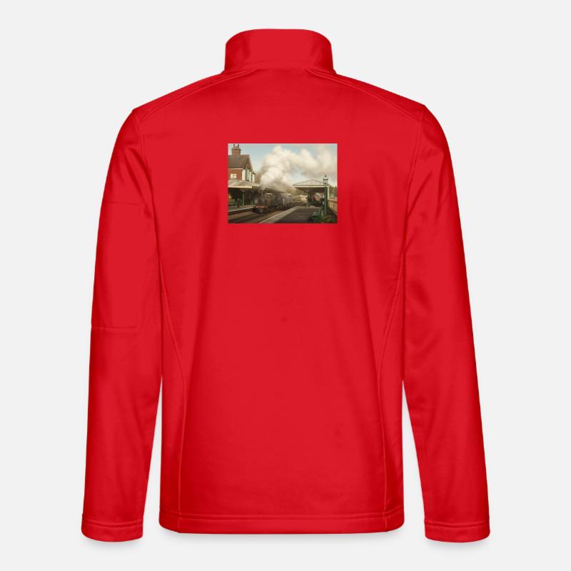 Dampf-Ära Kingscote - Unisex Softshelljacke - Rot