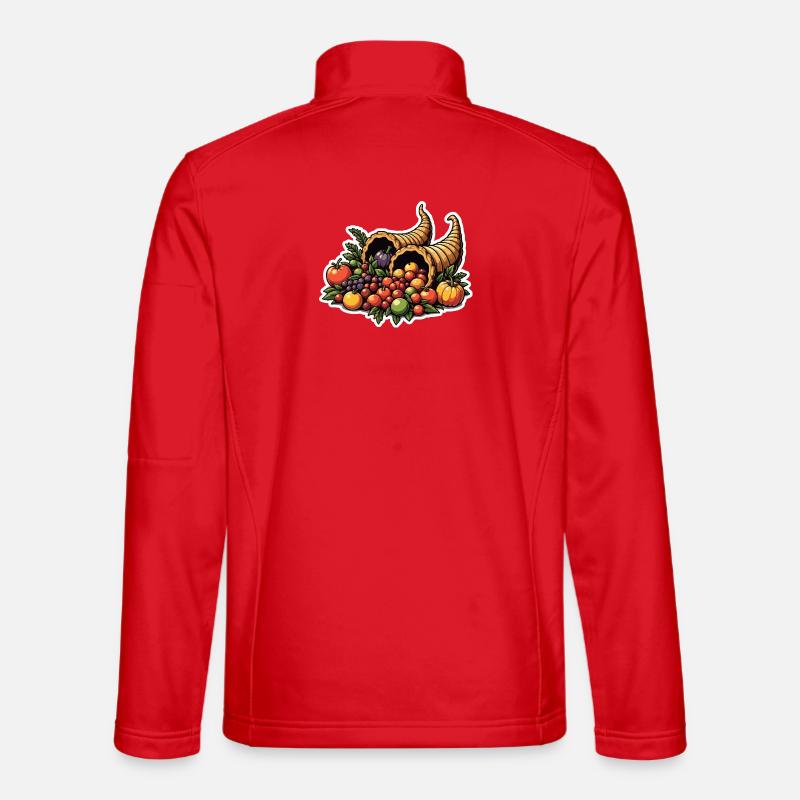 Herbsternte Füllhorn - Unisex Softshelljacke - Rot