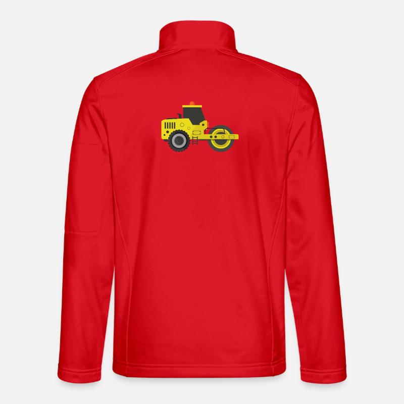Road roller - Unisex Softshell Jacket - red