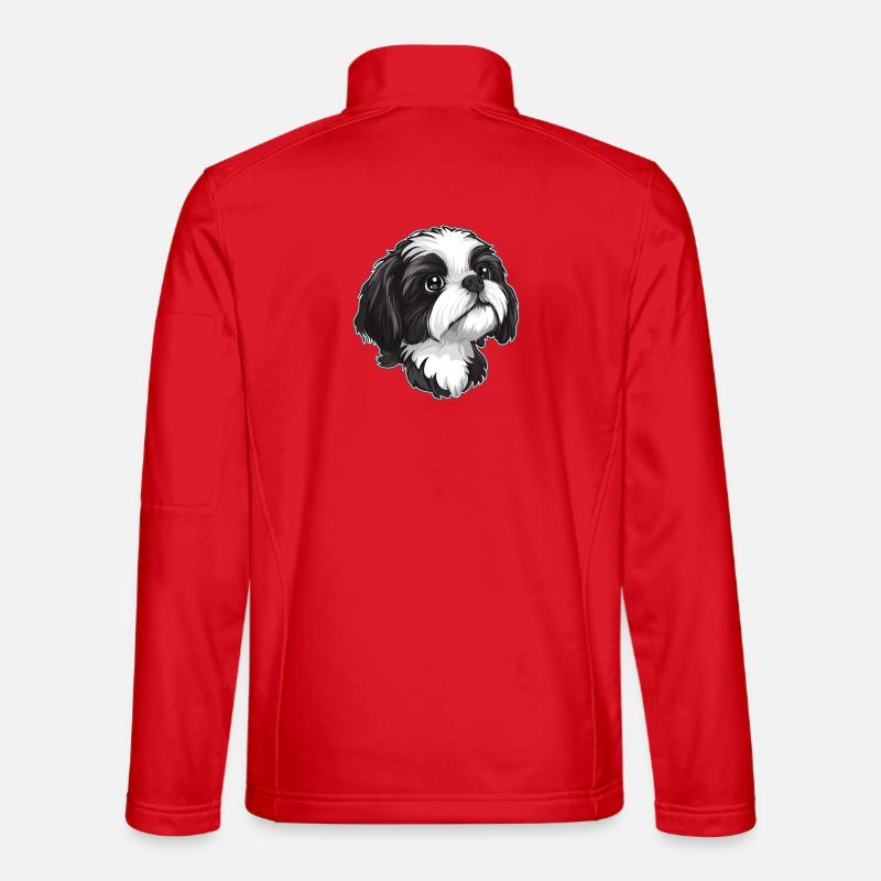 Shih Tzu - Unisex Softshelljacke - Rot