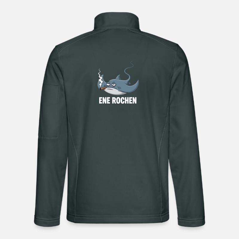 Ene Rochen Raucher Spruch Zigarette Kippe Rauchen Unisex Softshelljacke
