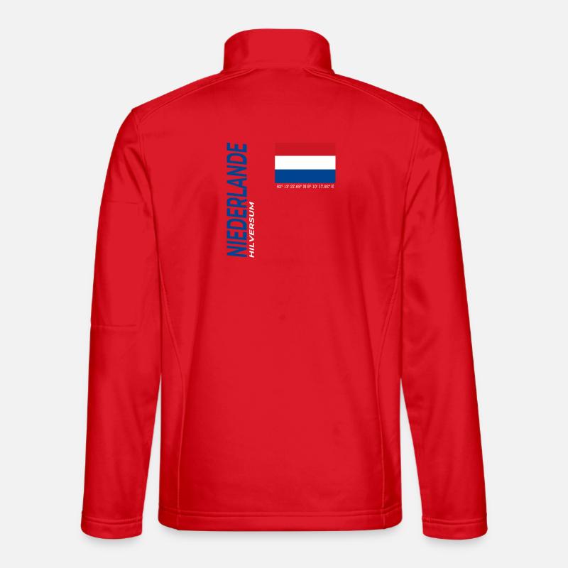 Hilversum - Unisex Softshell Jacket - red