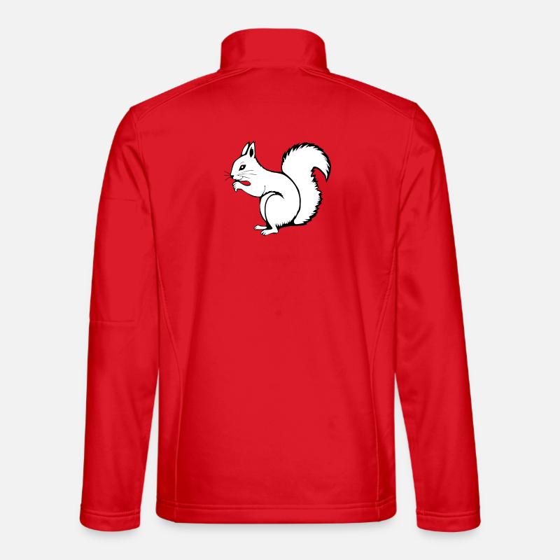 Squirrel T-shirt Gift Nature Lover - Unisex Softshell Jacket - red
