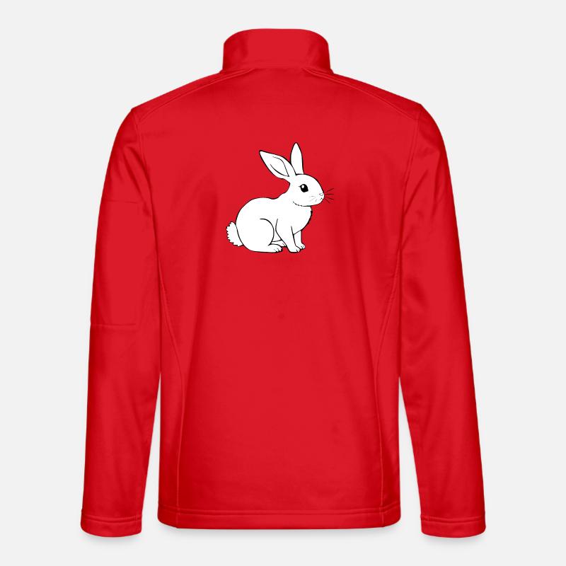 Rabbit Bunny Bunny Dwarf Rabbit Gift - Unisex Softshell Jacket - red
