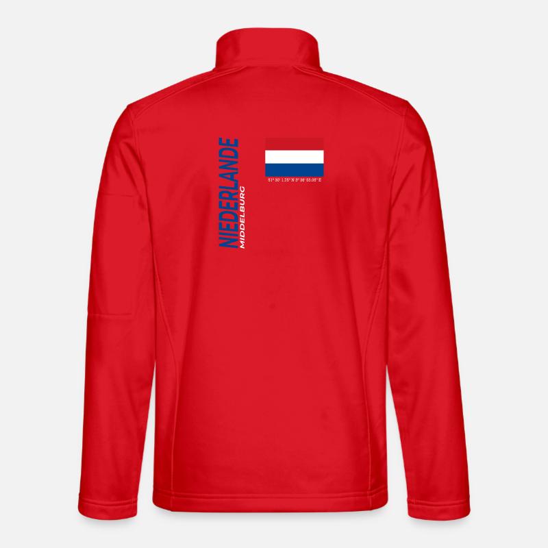 Middelburg - Unisex Softshell Jacket - red