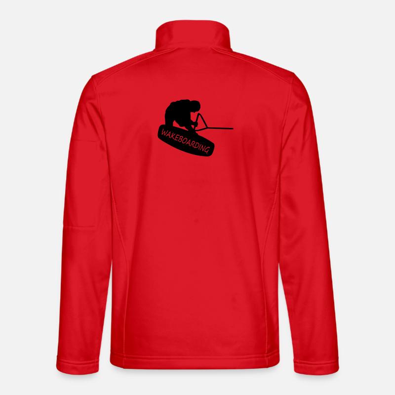 Wakeboarding - Unisex Softshell Jacket - red