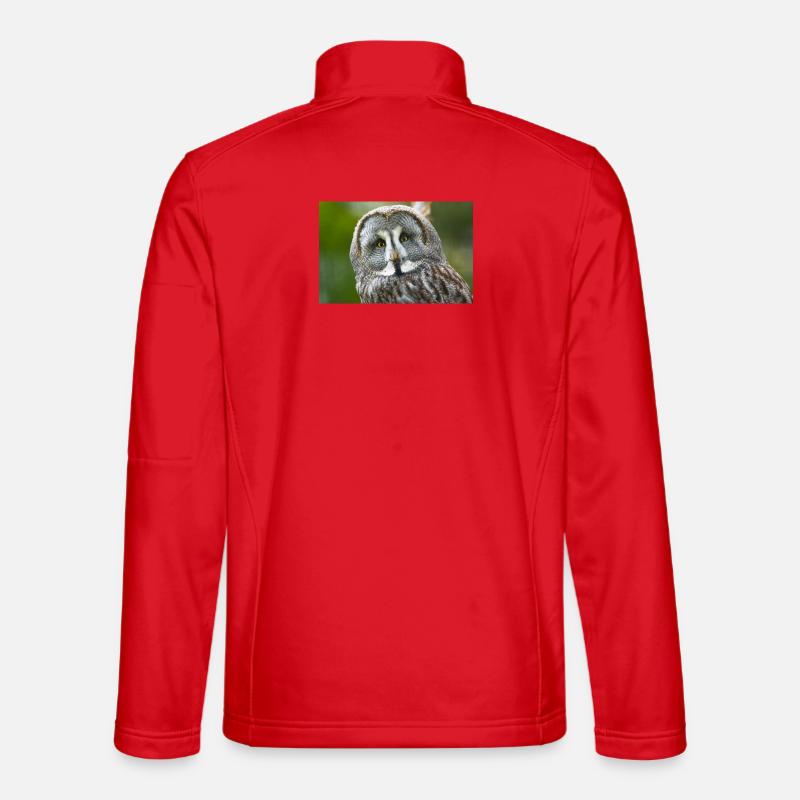 Mystical Night Owl - Unisex Softshell Jacket - red