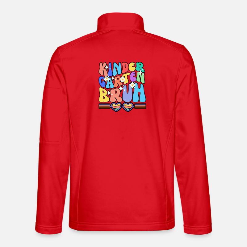 KINDERGARTEN BRUH - Unisex Softshelljacke - Rot