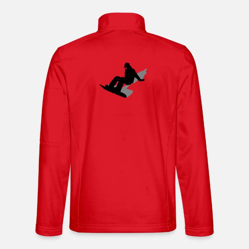 Snowboard - Unisex Softshelljacke - Rot