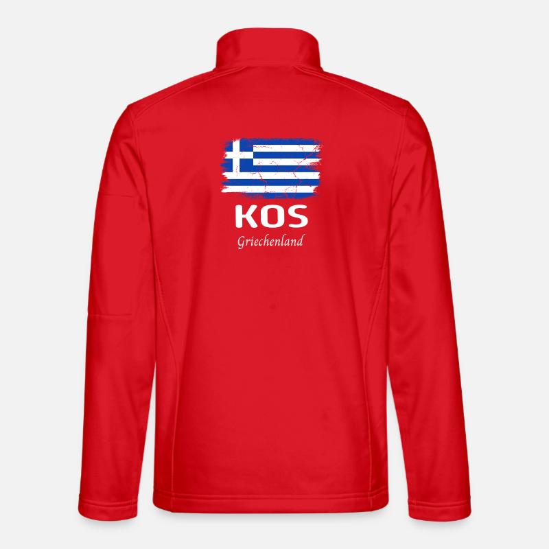 Kos - Unisex Softshell Jacket - red