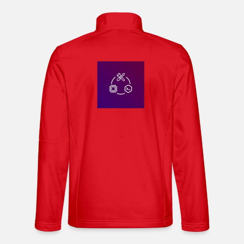 Outil de code de puce TechKreis - Veste en tissu softshell Unisexe - rouge
