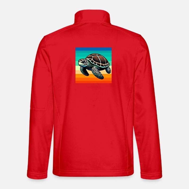 turtle - Unisex Softshell Jacket - red