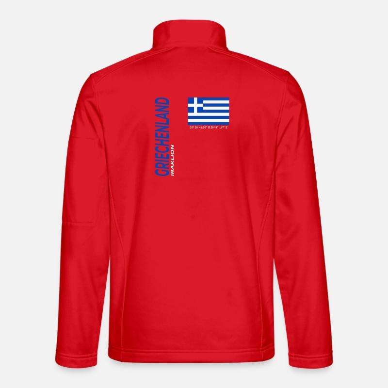 Iraklion - Unisex Softshelljacke - Rot