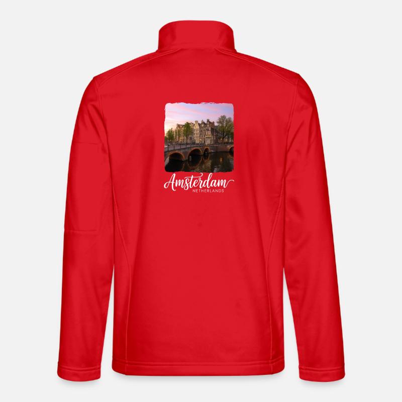 Amsterdam - Unisex Softshell Jacket - red