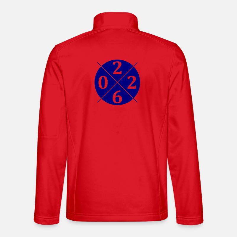 2026 Kreis - Unisex Softshelljacke - Rot