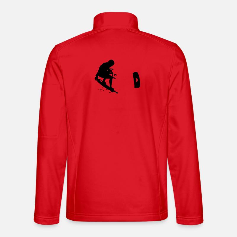 Kitesurfing - Unisex Softshelljacke - Rot