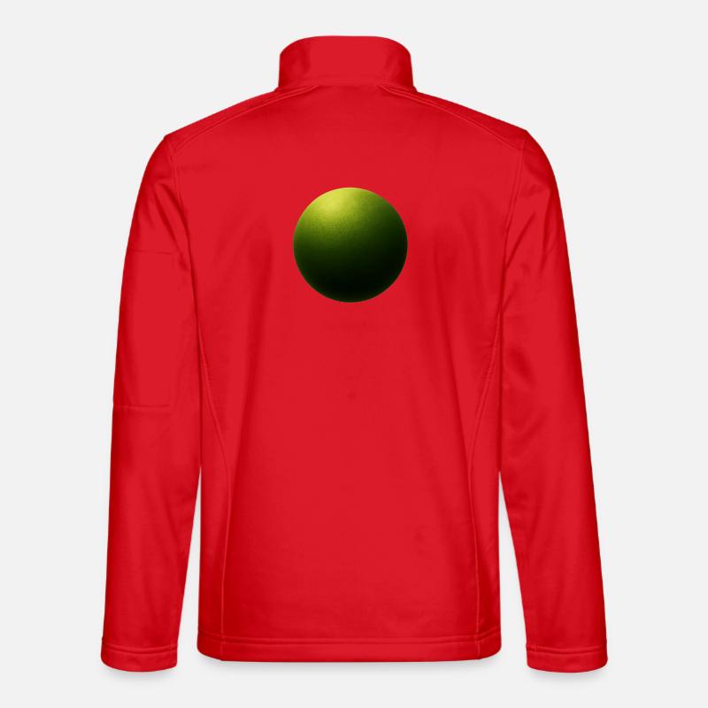 Emerald Ball Light Shadow - Unisex Softshell Jacket - red